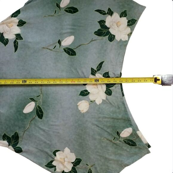 HOTOUCH Midi Dress Sundres Green Floral Pockets Sleeveless Hankerchief Hem Small - Picture 7 of 13